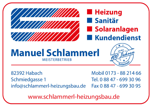 Logo der Firma Manuel Schlammerl Meisterbetrieb für Heizung, Sanitär und Solaranlagen aus Habach auf dem Branchenportal Heizungsbau.net