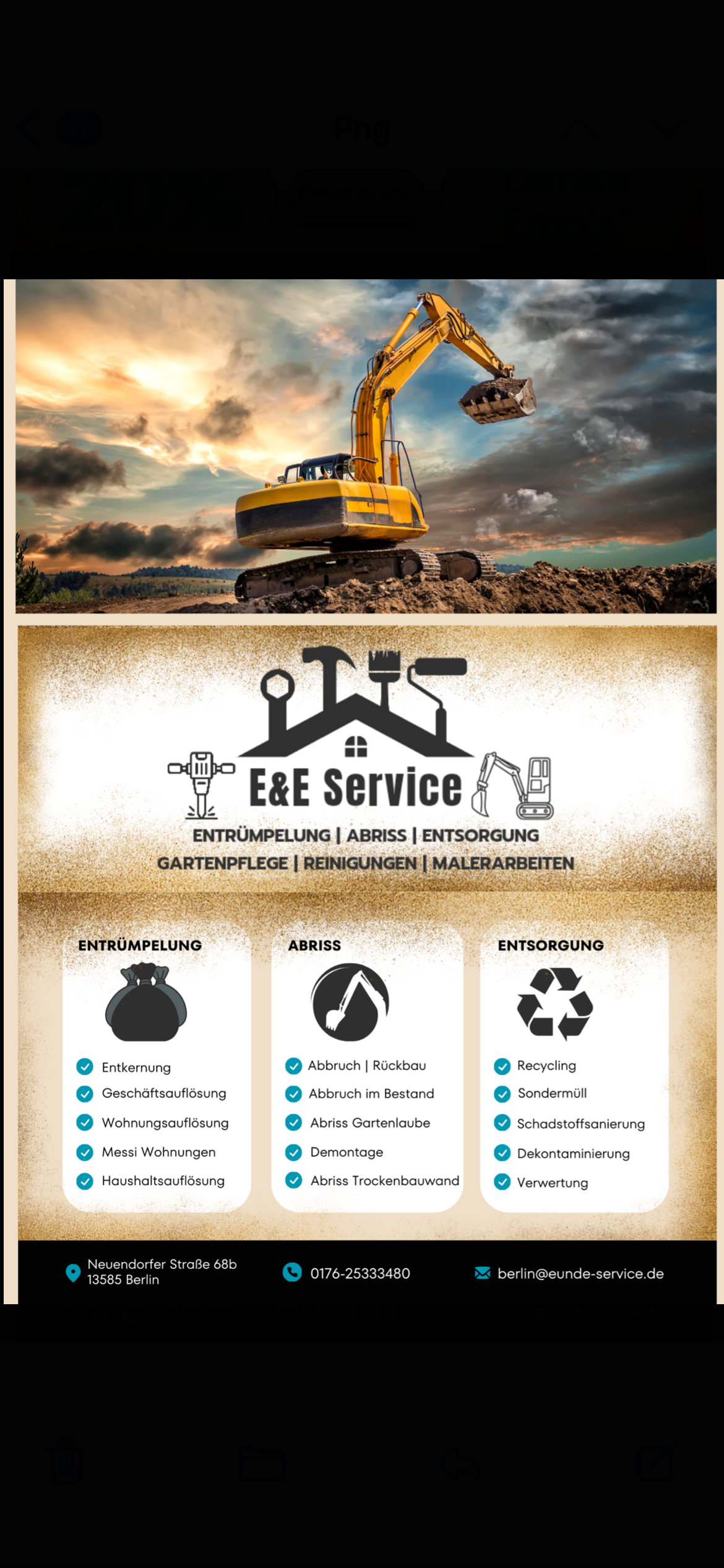 Beispielarbeit von E&E Service - veröffentlicht auf Hausmeisterdienste.net
