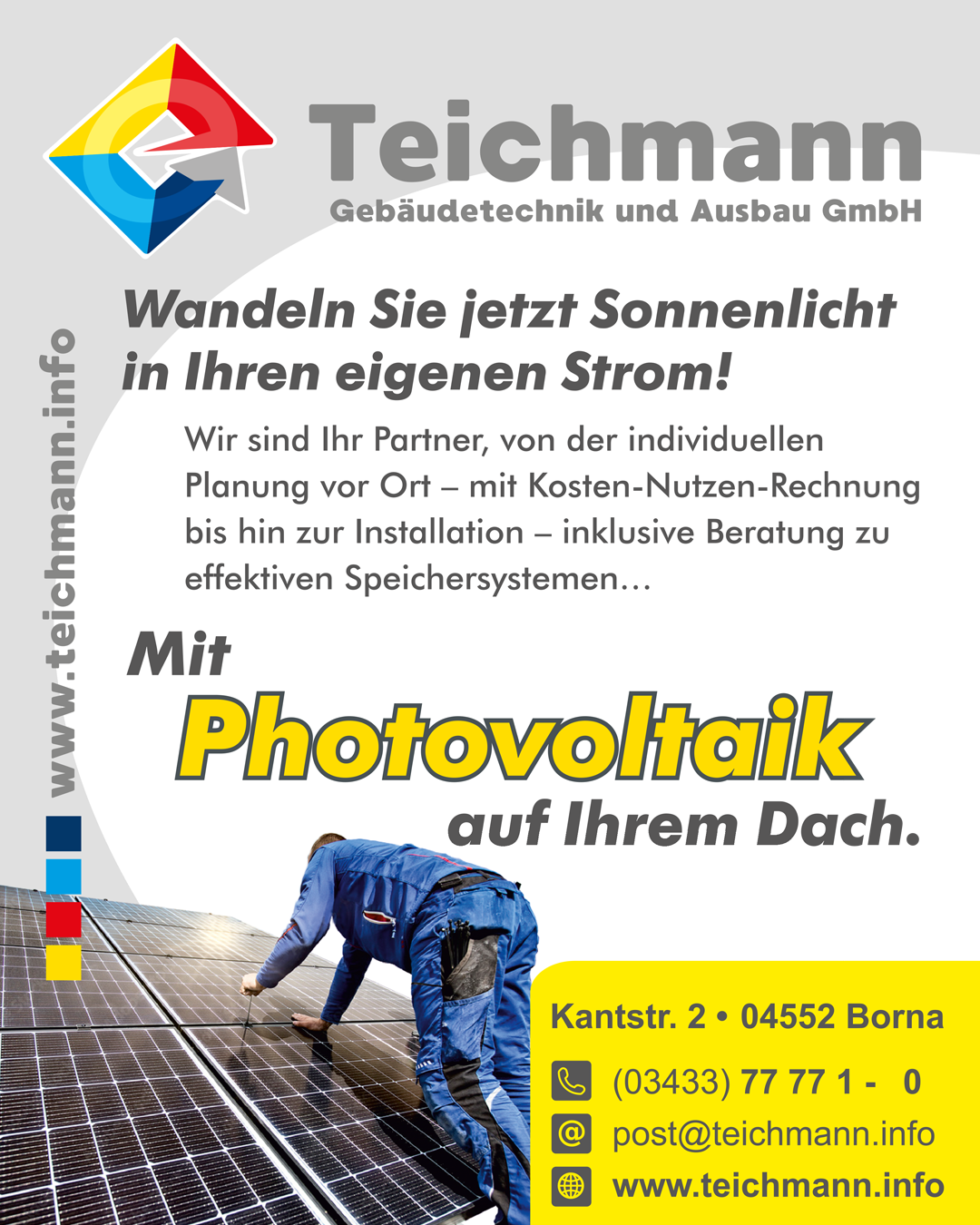 Beispielarbeit von Teichmann Gebäudetechnik und Ausbau - veröffentlicht auf Elektriker.org