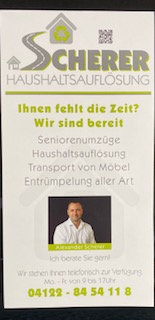 Beispielarbeit von Scherer Haushaltsauflösung - veröffentlicht auf Hausmeisterdienste.net