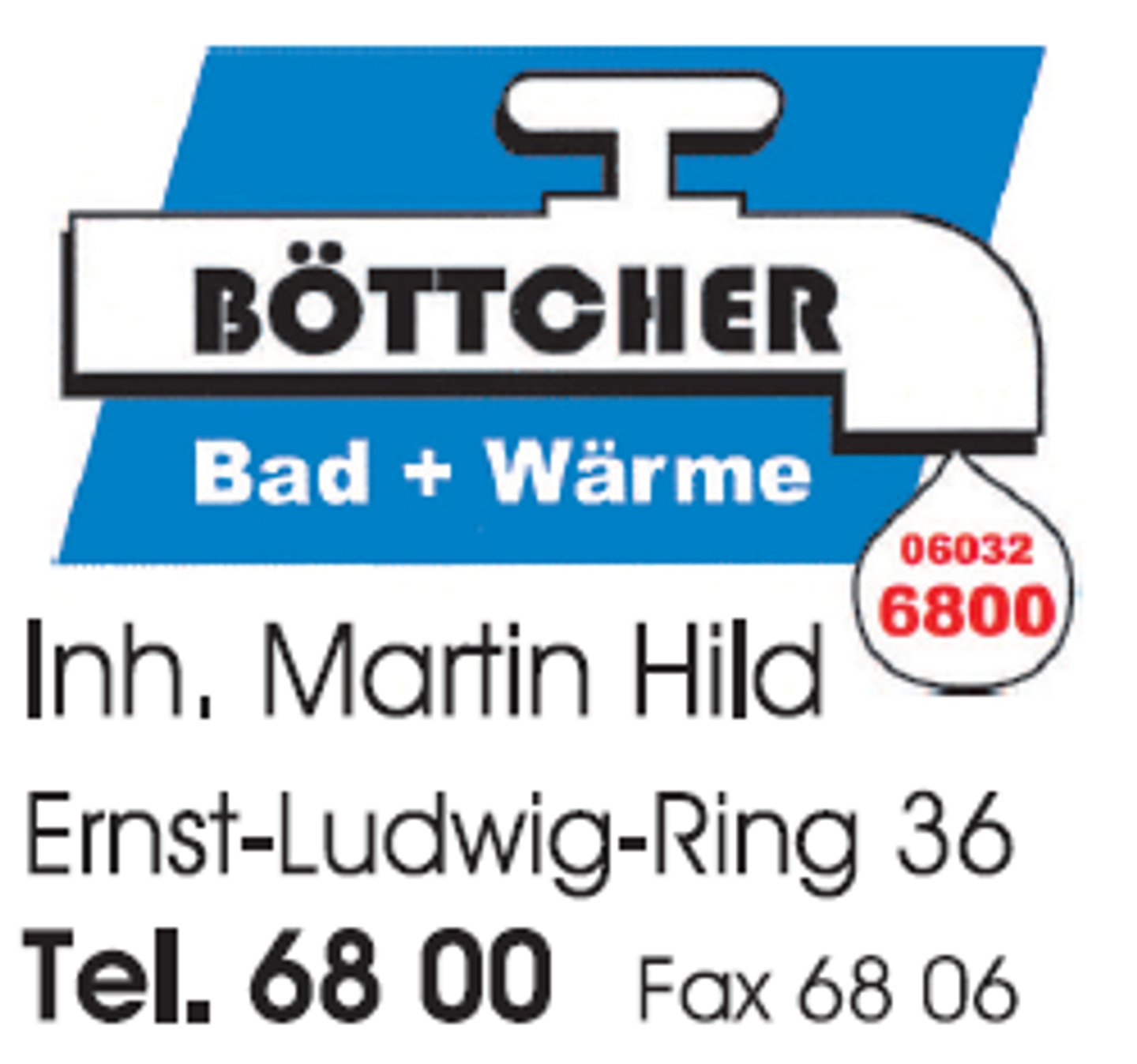 Logo der Firma Bad + Wärme Böttcher Inh. Martin Hild aus Bad Nauheim auf dem Branchenportal Sanitaer.org