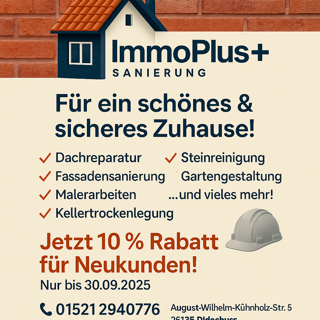 Beispielarbeit von Immoplus Sanierung - veröffentlicht auf Dachdecker.com