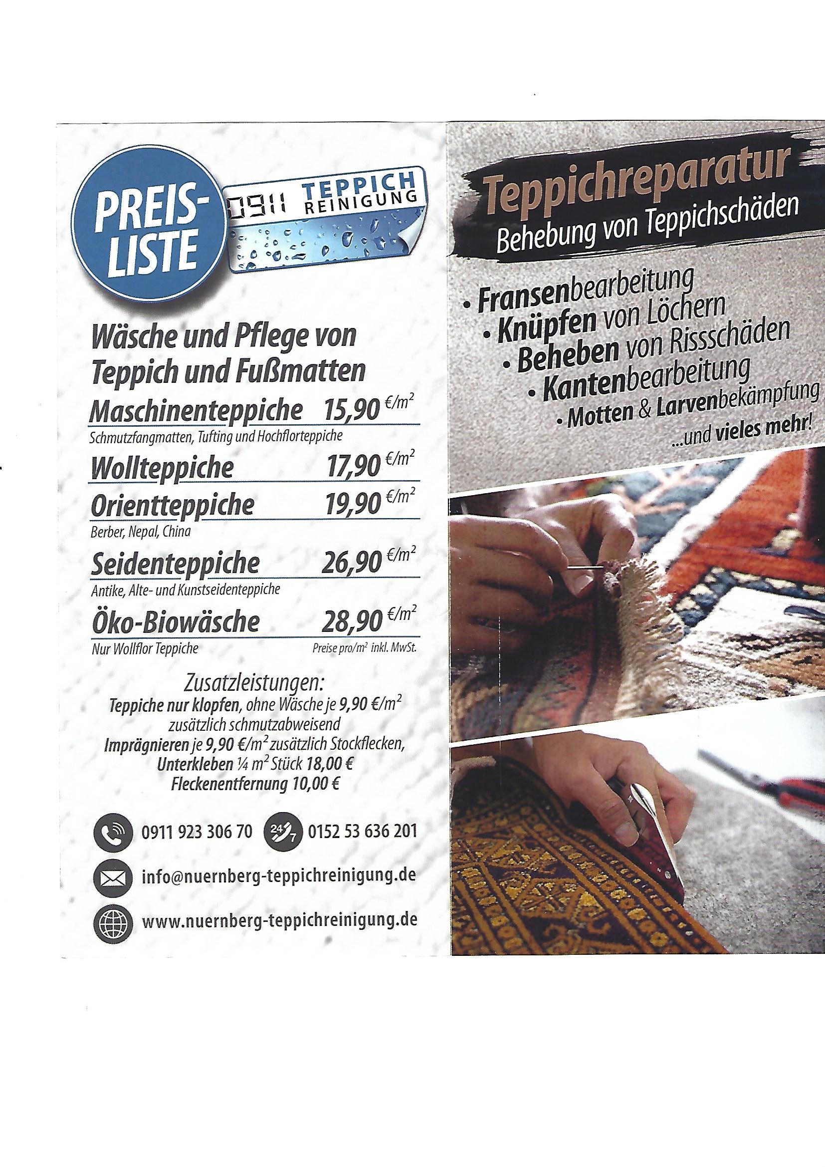 Beispielarbeit von 0911 Teppichreinigung - veröffentlicht auf Hausmeisterdienste.net