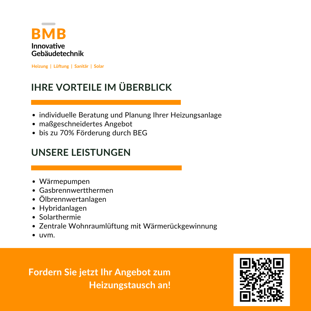 Beispielarbeit von BMB GmbH Innovative Gebäudetechnik - veröffentlicht auf Heizungsbau.net