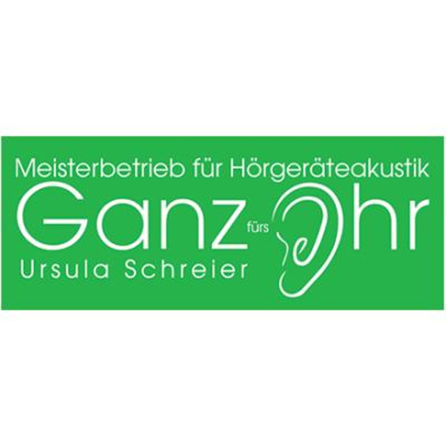 Logo der Firma Ganz fürs Ohr Ursula Schreier e. Kfr. aus Velbert auf dem Branchenportal Akustiker.net