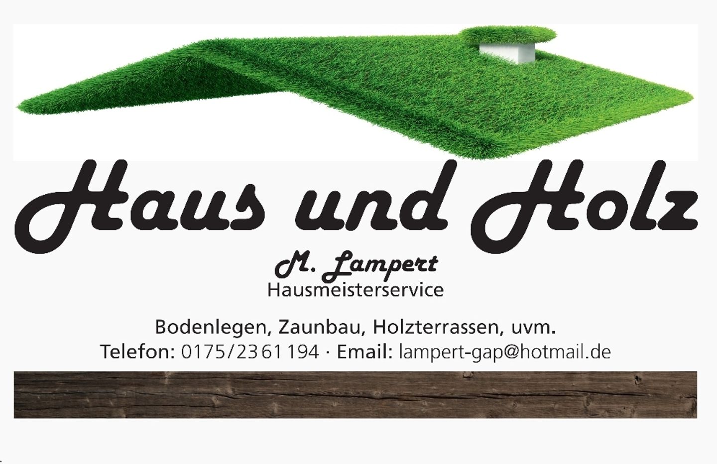 Logo der Firma Haus und Holz Inh. Michael Lampert aus Garmisch-Partenkirchen auf dem Branchenportal Hausmeisterdienste.net