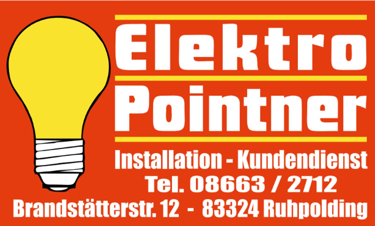 Logo der Firma Elektro Pointner GmbH aus Ruhpolding auf dem Branchenportal Elektriker.org