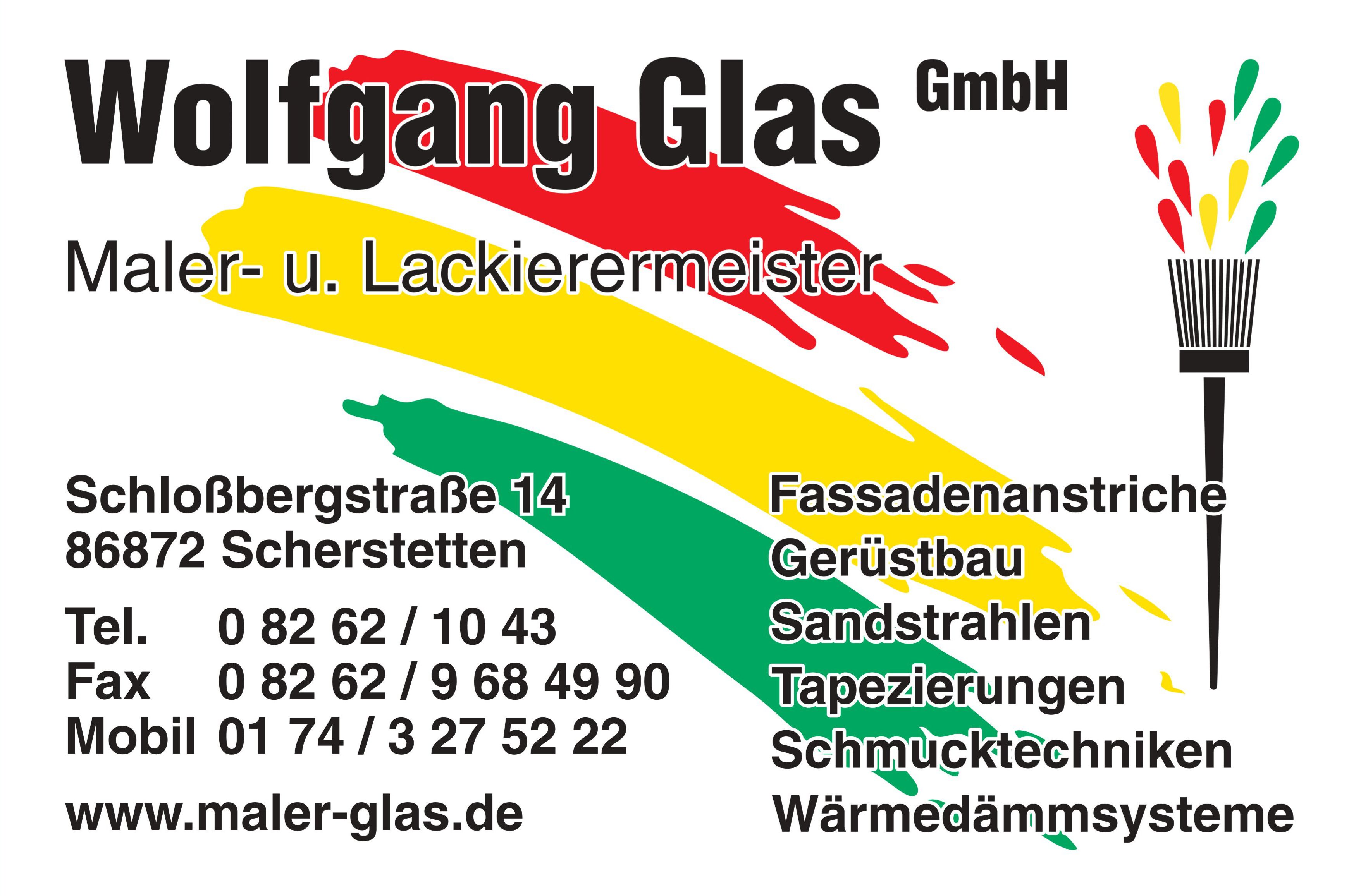 Logo der Firma Wolfgang Glas GmbH aus Scherstetten auf dem Branchenportal Maler.org