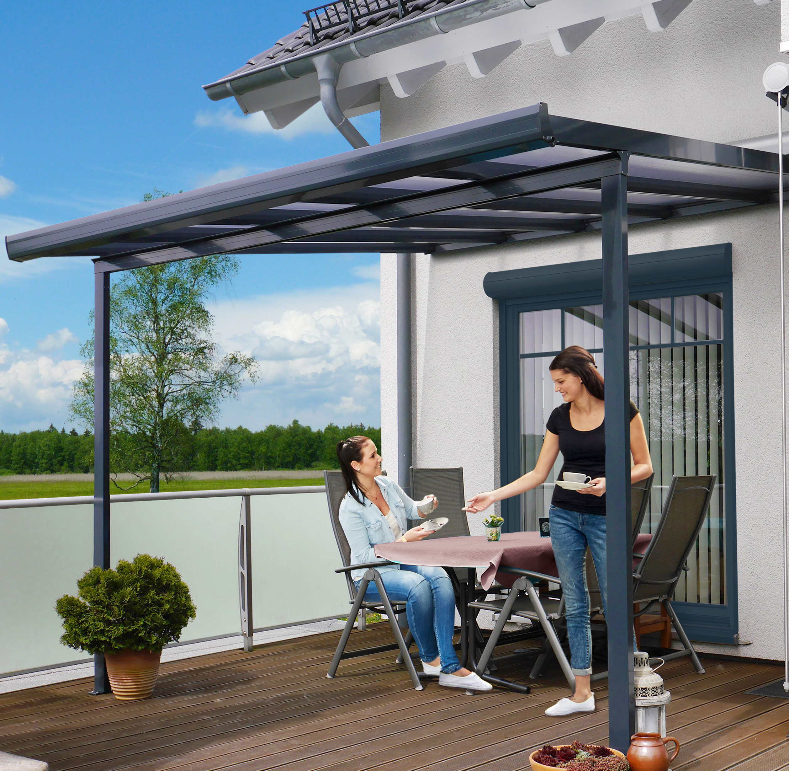 Beispielarbeit von heim-wunder.de - Vordächer, Rollladenantriebe, Smart Home - veröffentlicht auf Dachdecker.com