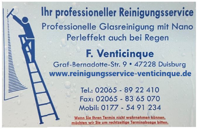 Beispielarbeit von Reinigungsservice Frank Venticinque - veröffentlicht auf Hausmeisterdienste.net