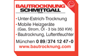 Logo der Firma Bautrocknung Schmittgall GmbH aus Eching auf dem Branchenportal Bauunternehmen.org