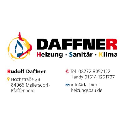Logo der Firma Daffner Heizung Sanitär Klima aus Mallersdorf-Pfaffenberg auf dem Branchenportal Sanitaer.org