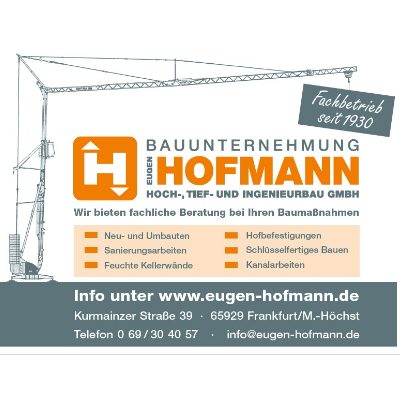 Logo der Firma Eugen Hofmann aus Frankfurt auf dem Branchenportal Bauunternehmen.org