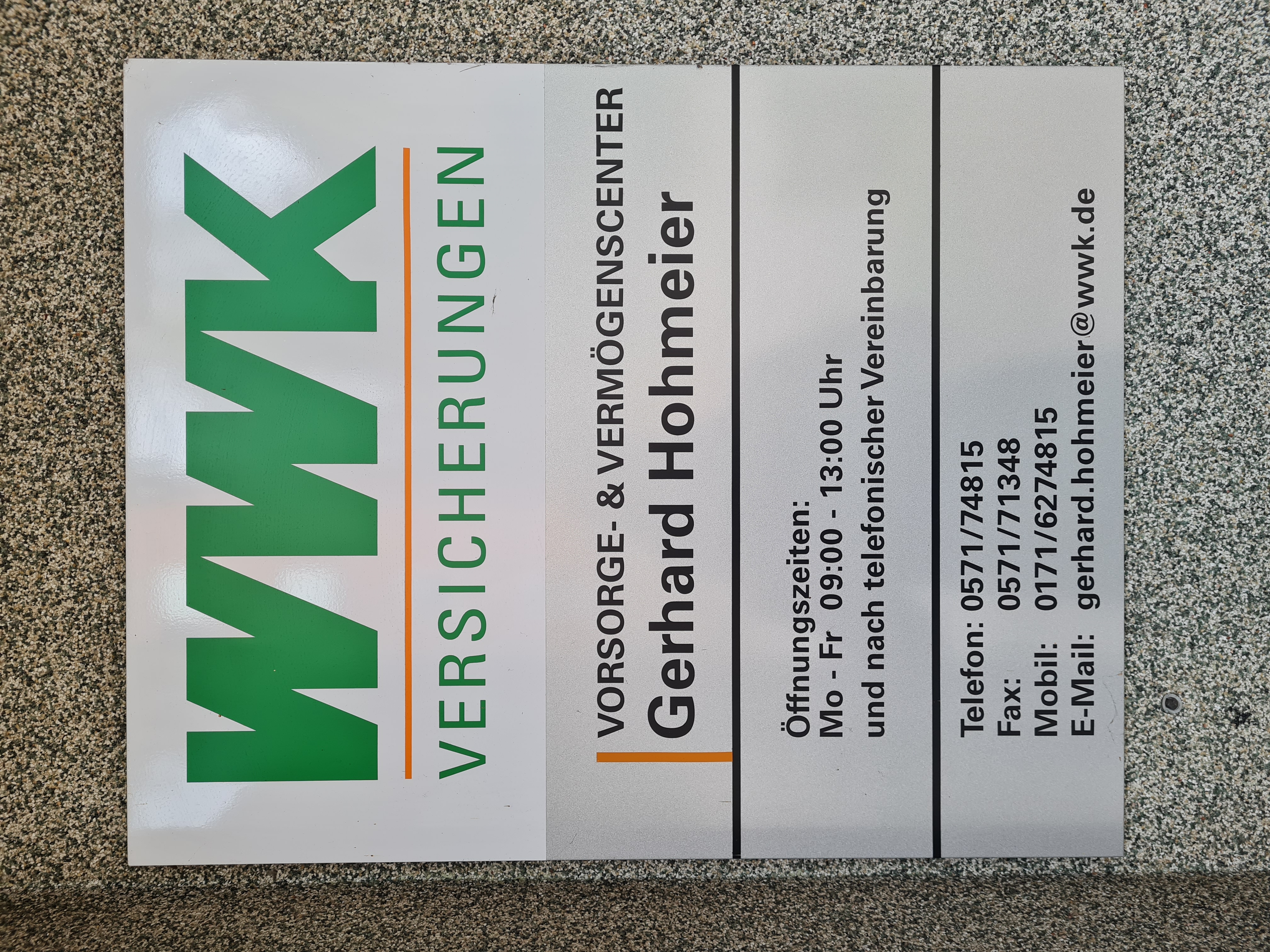 Beispielarbeit von Hohmeier Gerhard Service WWK - veröffentlicht auf Finanzberater.net