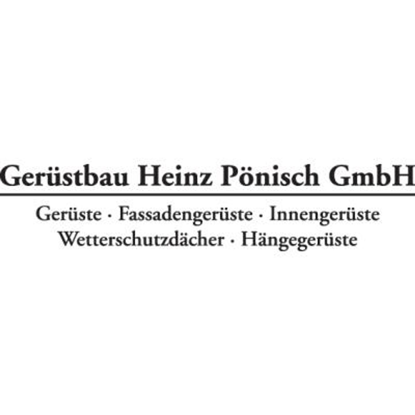 Logo der Firma Gerüstbau Heinz Pönisch GmbH aus Berlin auf dem Branchenportal Geruestbau.org