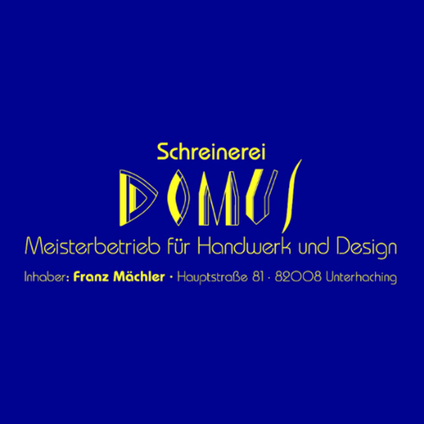 Logo der Firma Schreinerei Domus Inh. Franz Mächler aus Unterhaching auf dem Branchenportal Tischler-Schreiner.org