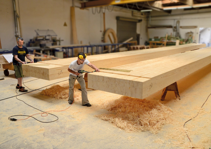 Beispielarbeit von Feyler Holzleimbau GmbH & Co. KG - veröffentlicht auf Tischler-Schreiner.org