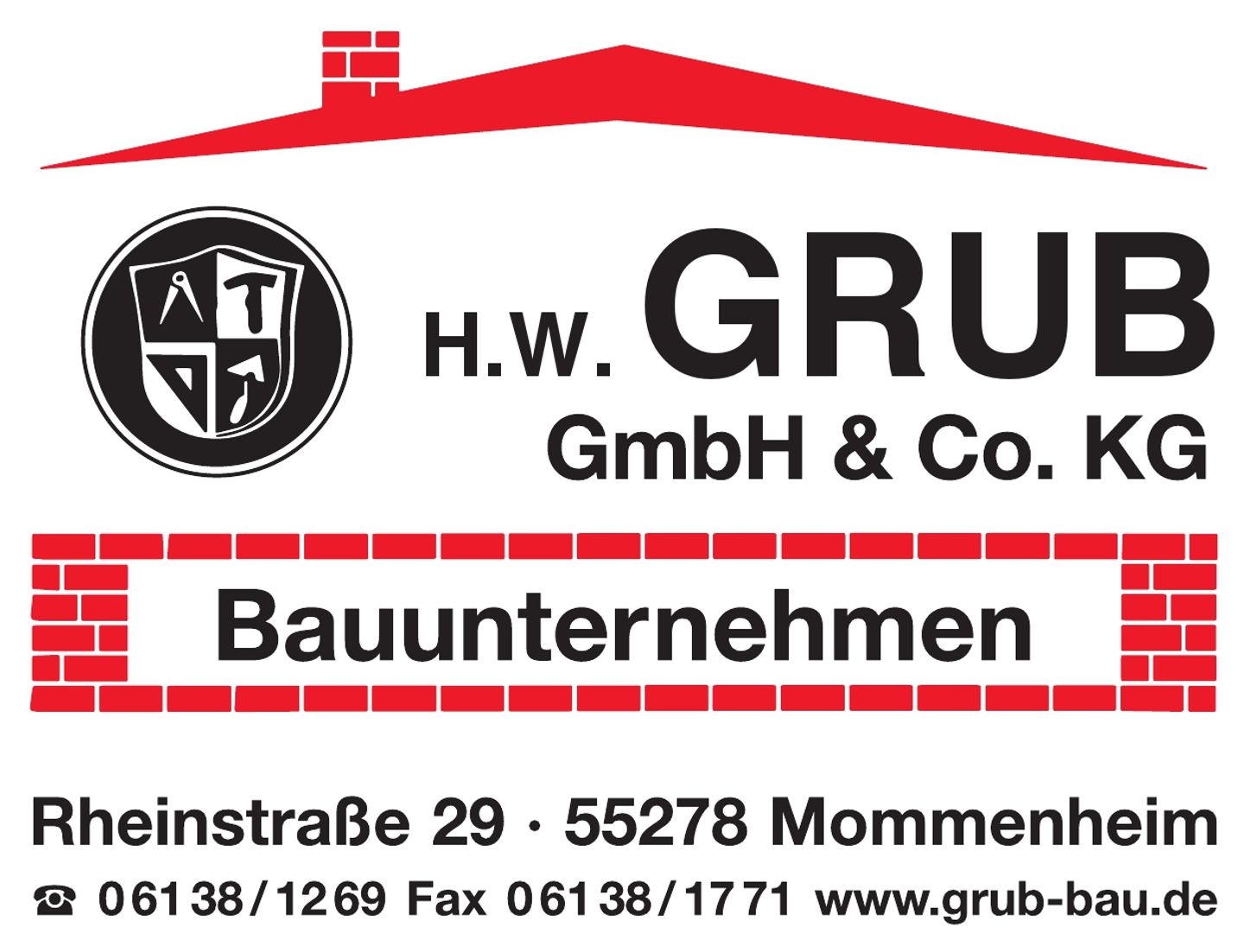 Logo der Firma H.W. Grub GmbH & Co. KG - Bauträger - Schlüsselfertiges Bauen - Immobilien aus Mommenheim auf dem Branchenportal Bauunternehmen.org