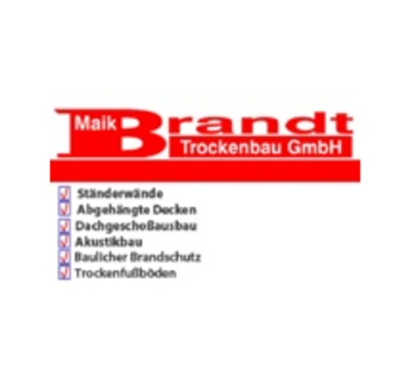 Logo der Firma Maik Brandt Trockenbau GmbH NL Erfurt aus Erfurt auf dem Branchenportal Trockenbauunternehmen.net