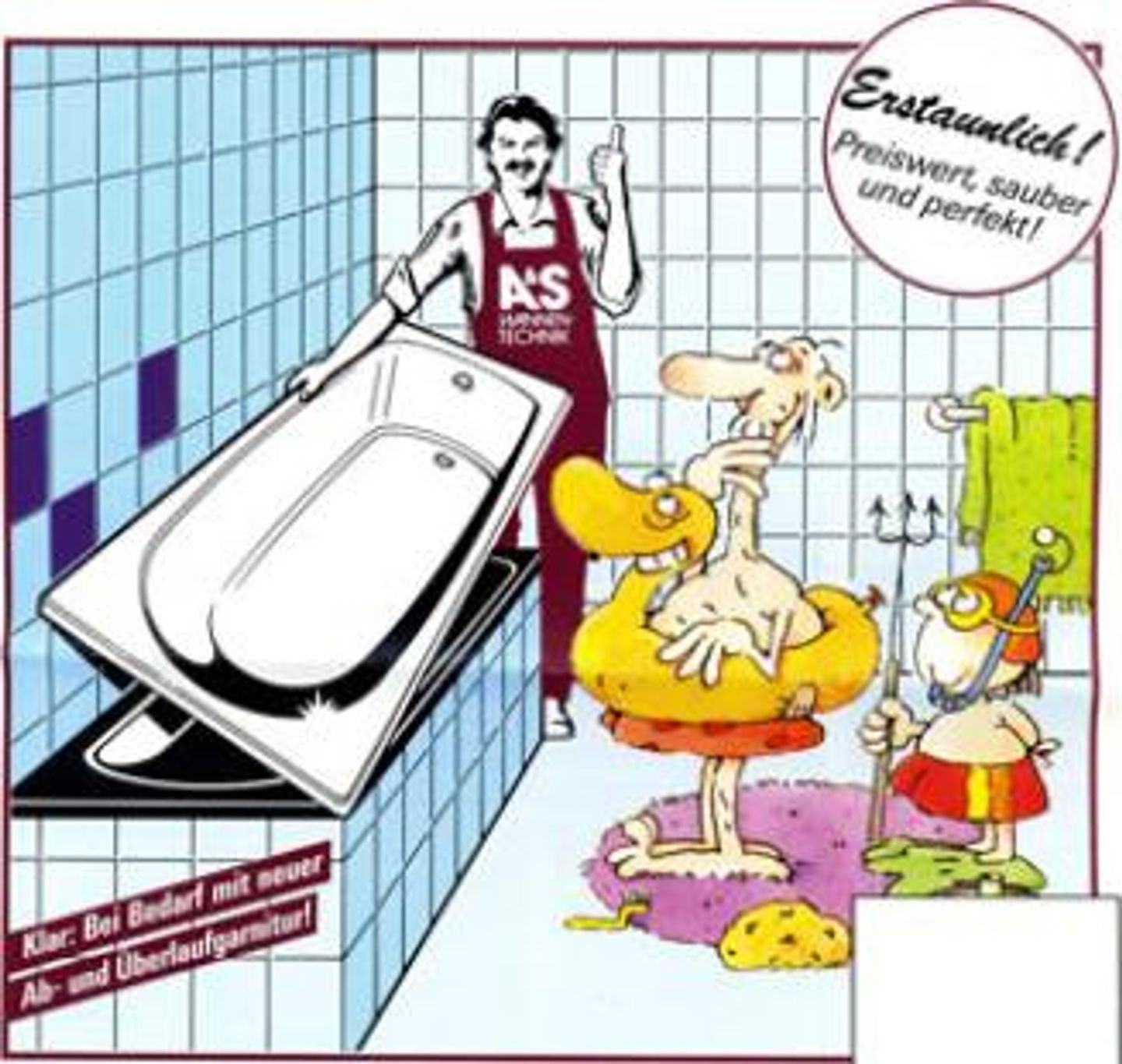Beispielarbeit von Badewannenrestaurator Leonhard Baur - veröffentlicht auf Sanitaer.org