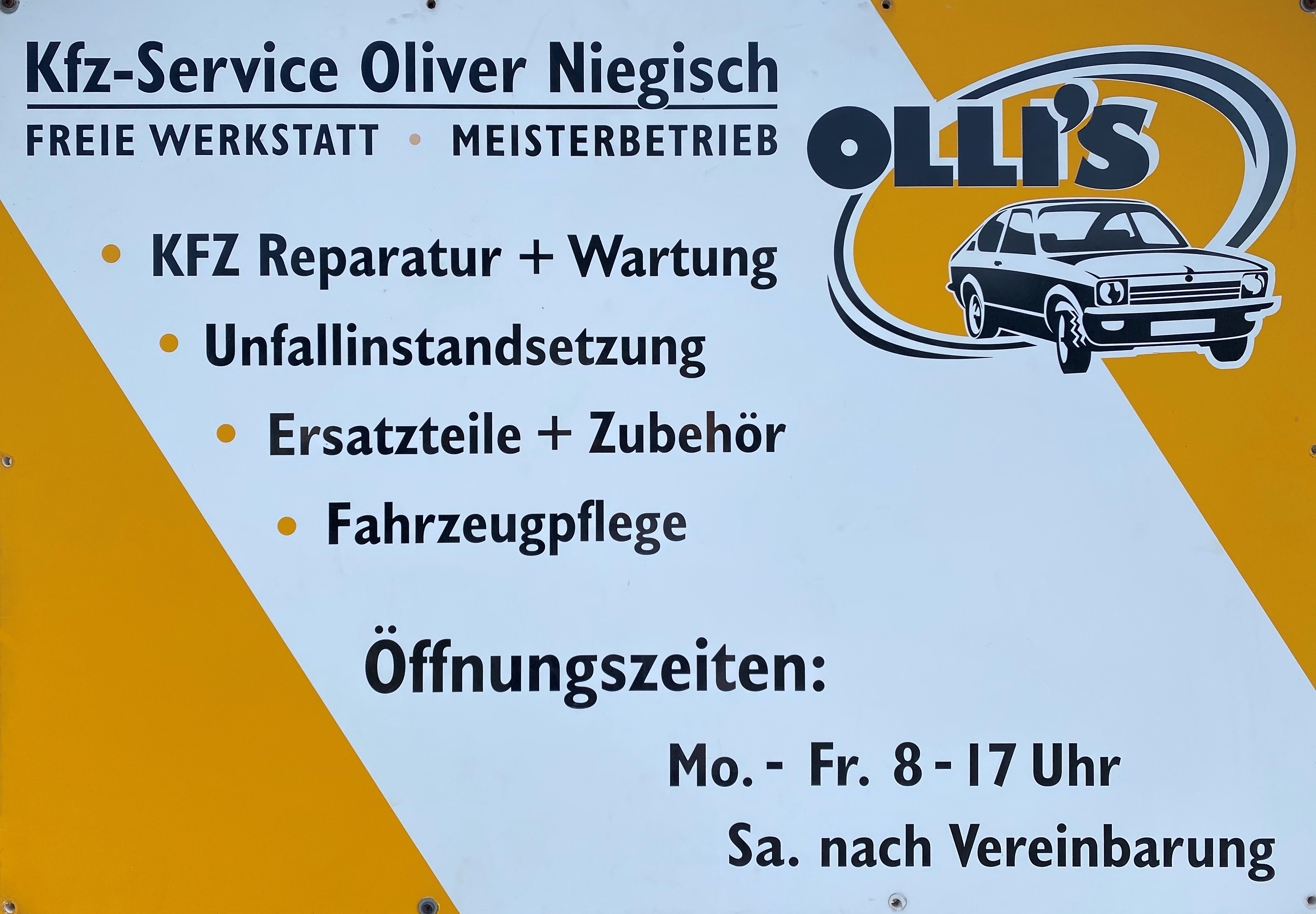 Beispielarbeit von KFZ-Service Niegisch - veröffentlicht auf Auto-Werkstatt.de