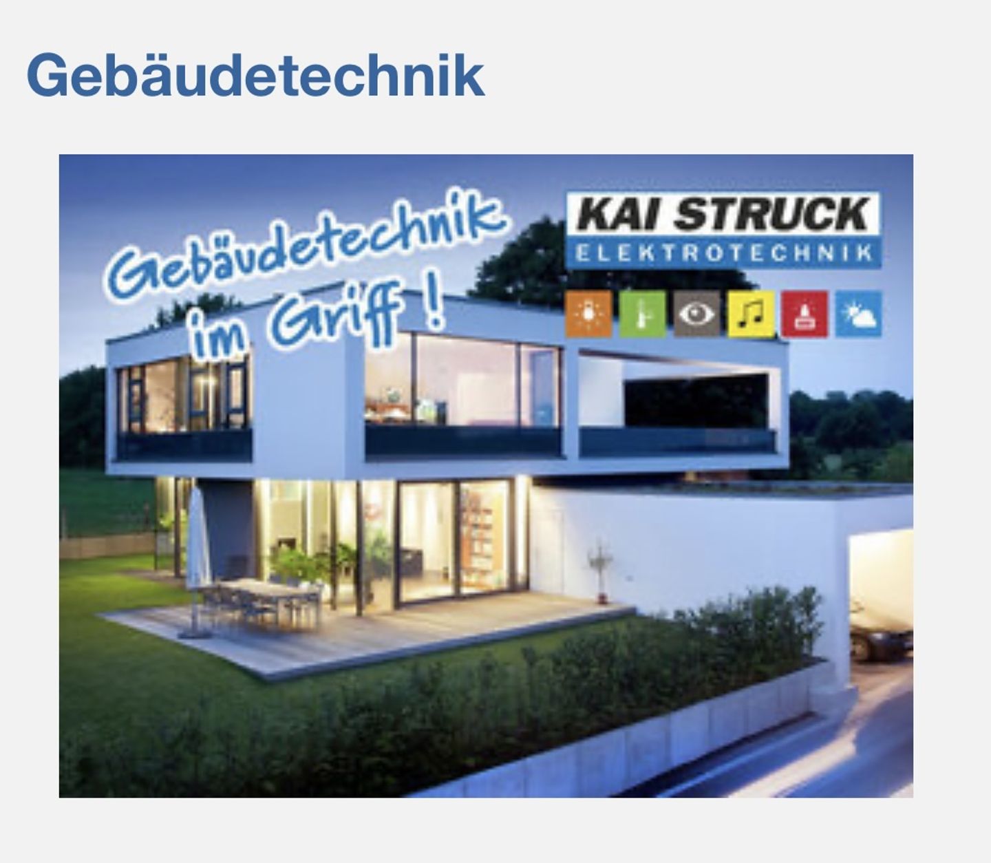 Beispielarbeit von Struck Kai Elektrotechnik - veröffentlicht auf Elektriker.org