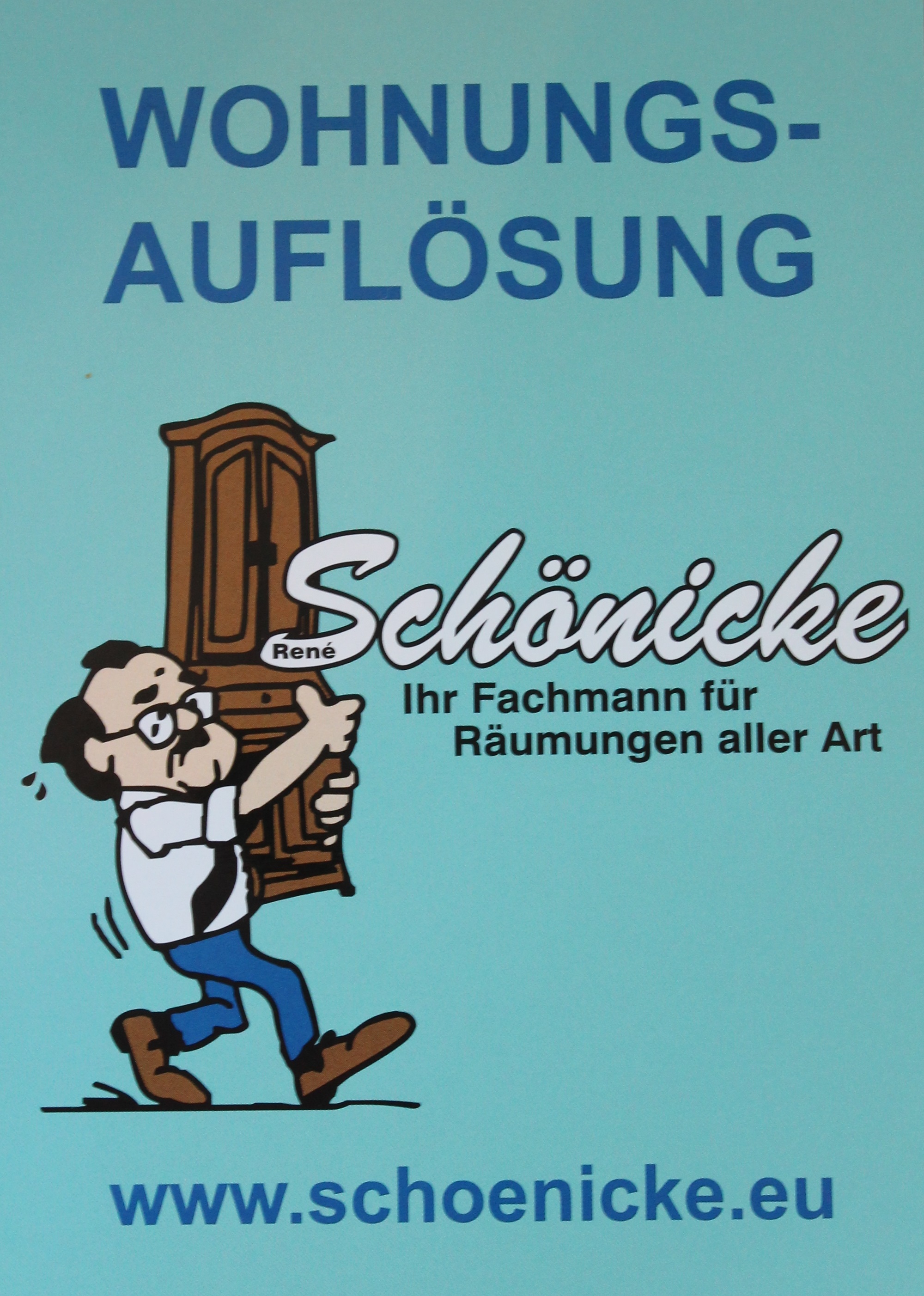 Logo der Firma René Schönicke - Wohnungsauflösungen, Haushaltsauflösungen, Entrümpelungen aus Helmbrechts auf dem Branchenportal Hausmeisterdienste.net
