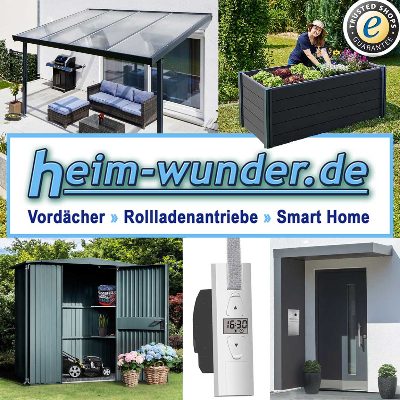 Logo der Firma heim-wunder.de - Vordächer, Rollladenantriebe, Smart Home aus Moers auf dem Branchenportal Dachdecker.com