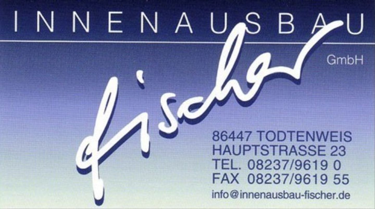 Logo der Firma Fischer Innenausbau GmbH aus Todtenweis auf dem Branchenportal Bauunternehmen.org