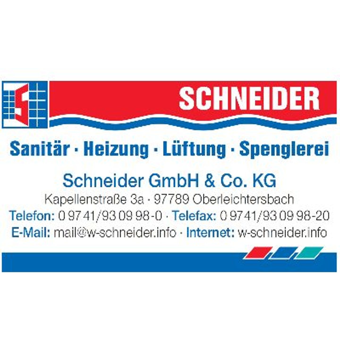 Logo der Firma Schneider GmbH&Co.KG aus Oberleichtersbach auf dem Branchenportal Sanitaer.org