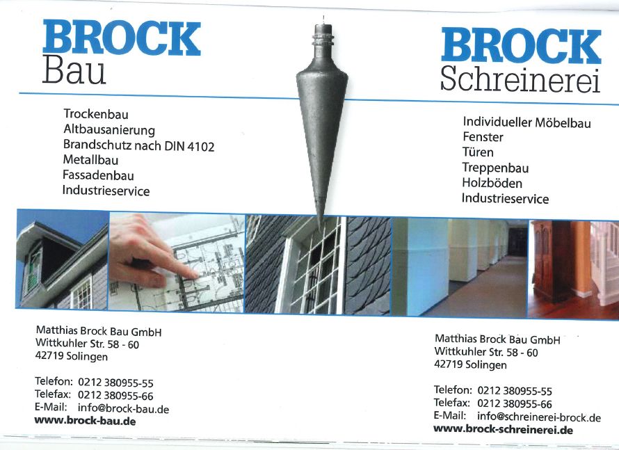 Logo der Firma Matthias Brock Schreinerei GmbH aus Solingen auf dem Branchenportal Bauunternehmen.org