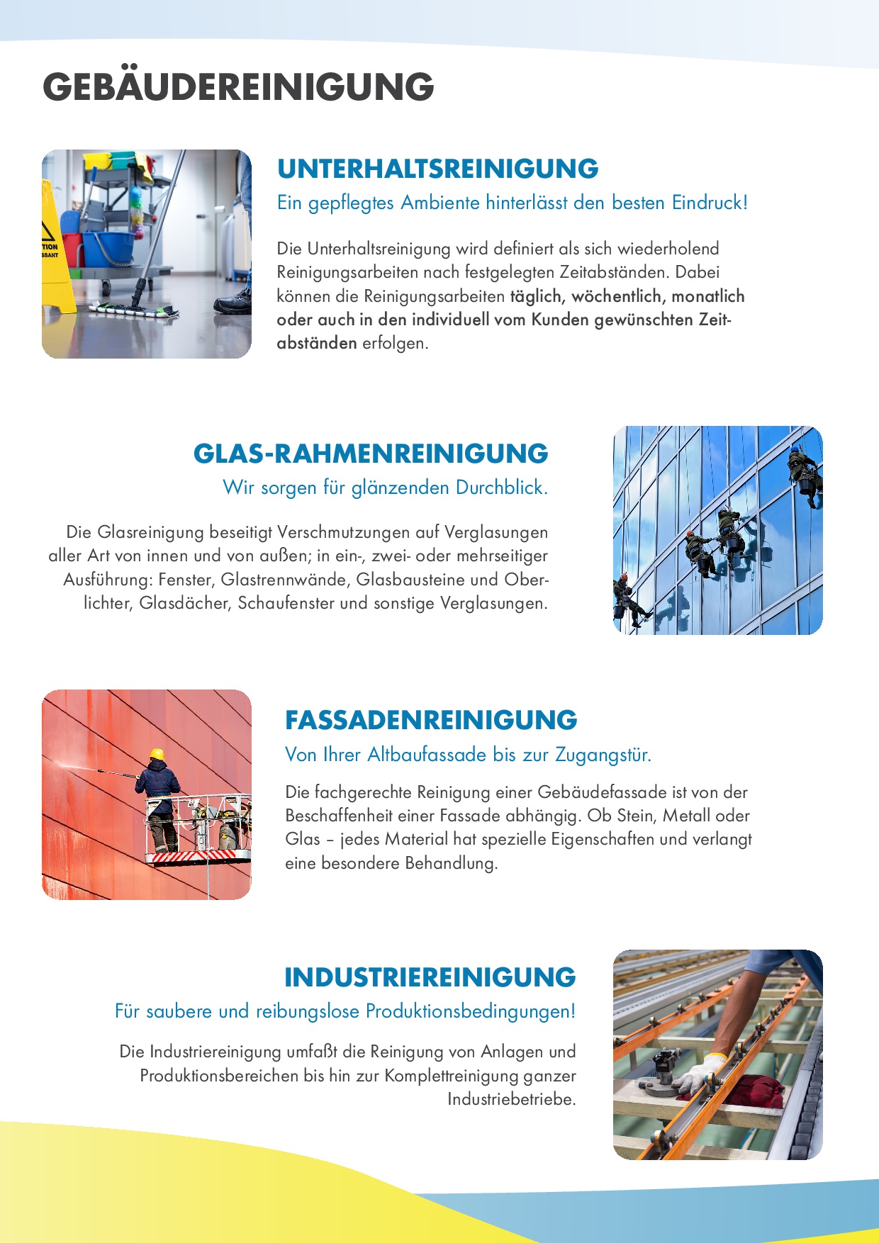 Beispielarbeit von Glas- und Gebäudereinigung Tummer - veröffentlicht auf Hausmeisterdienste.net