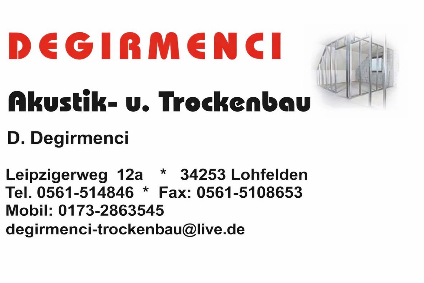 Logo der Firma Degirmenci Akustik-Trockenbau aus Lohfelden auf dem Branchenportal Bauunternehmen.org