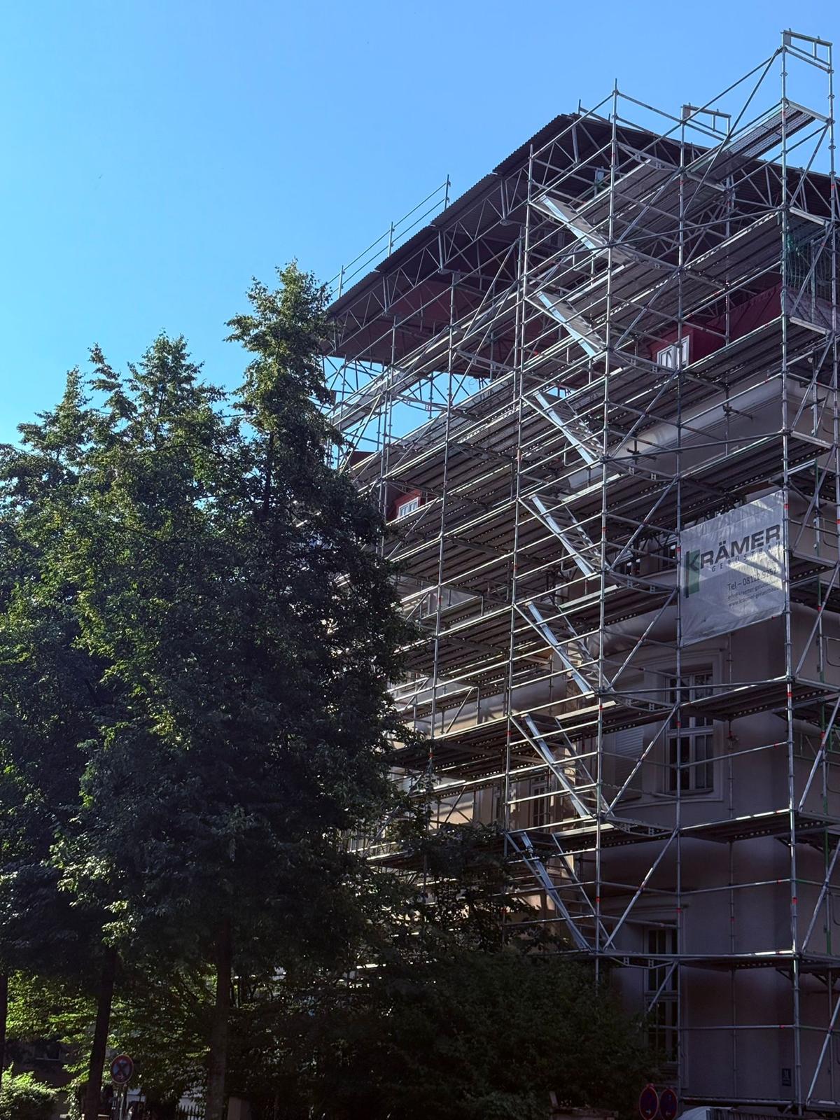 Beispielarbeit von Krämer Gerüstbau Meisterbetrieb München - veröffentlicht auf Geruestbau.org