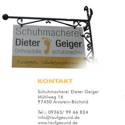 Beispielarbeit von Dieter Geiger Schuhmacherei - veröffentlicht auf Sanimio.de