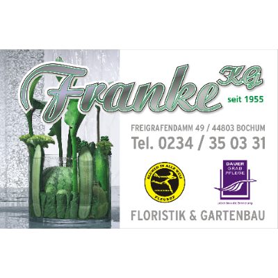 Logo der Firma Blumen Franke aus Bochum auf dem Branchenportal Gartenbau.org