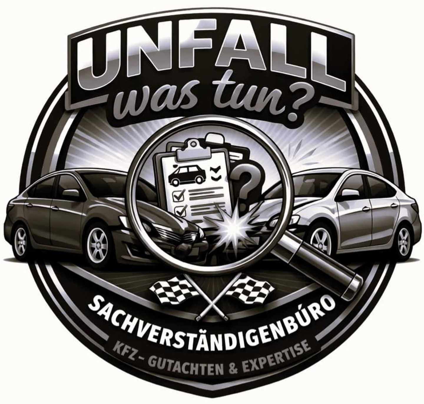 Logo der Firma Unfall was tun? aus Hessisch Lichtenau auf dem Branchenportal Gutachter.org
