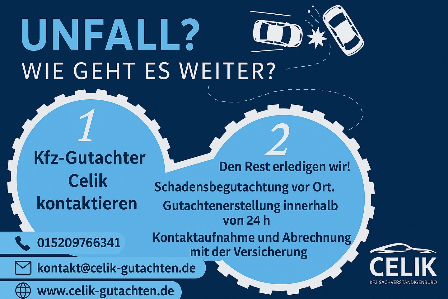 Beispielarbeit von KFZ Sachverständigenbüro Celik - veröffentlicht auf Gutachter.org