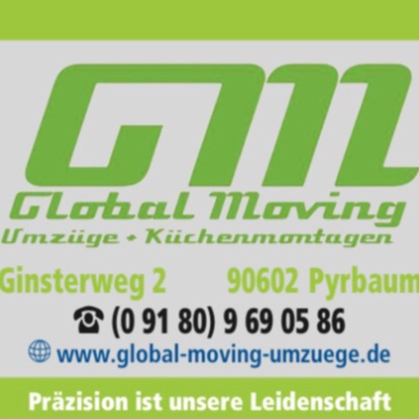 Logo der Firma Global Moving Umzüge & Küchenmontagen Neumarkt aus Pyrbaum auf dem Branchenportal Hausmeisterdienste.net
