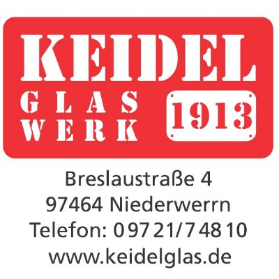 Logo der Firma Keidel Glas aus Niederwerrn auf dem Branchenportal Glaserei.org