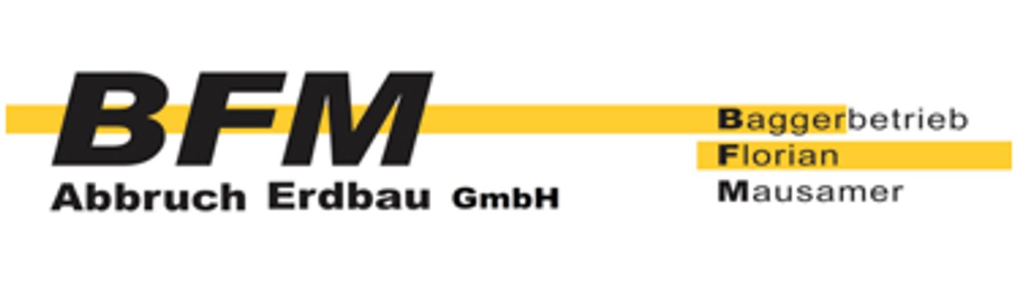 Logo der Firma BFM Abbruch Erdbau GmbH aus Landsberied auf dem Branchenportal Bauunternehmen.org