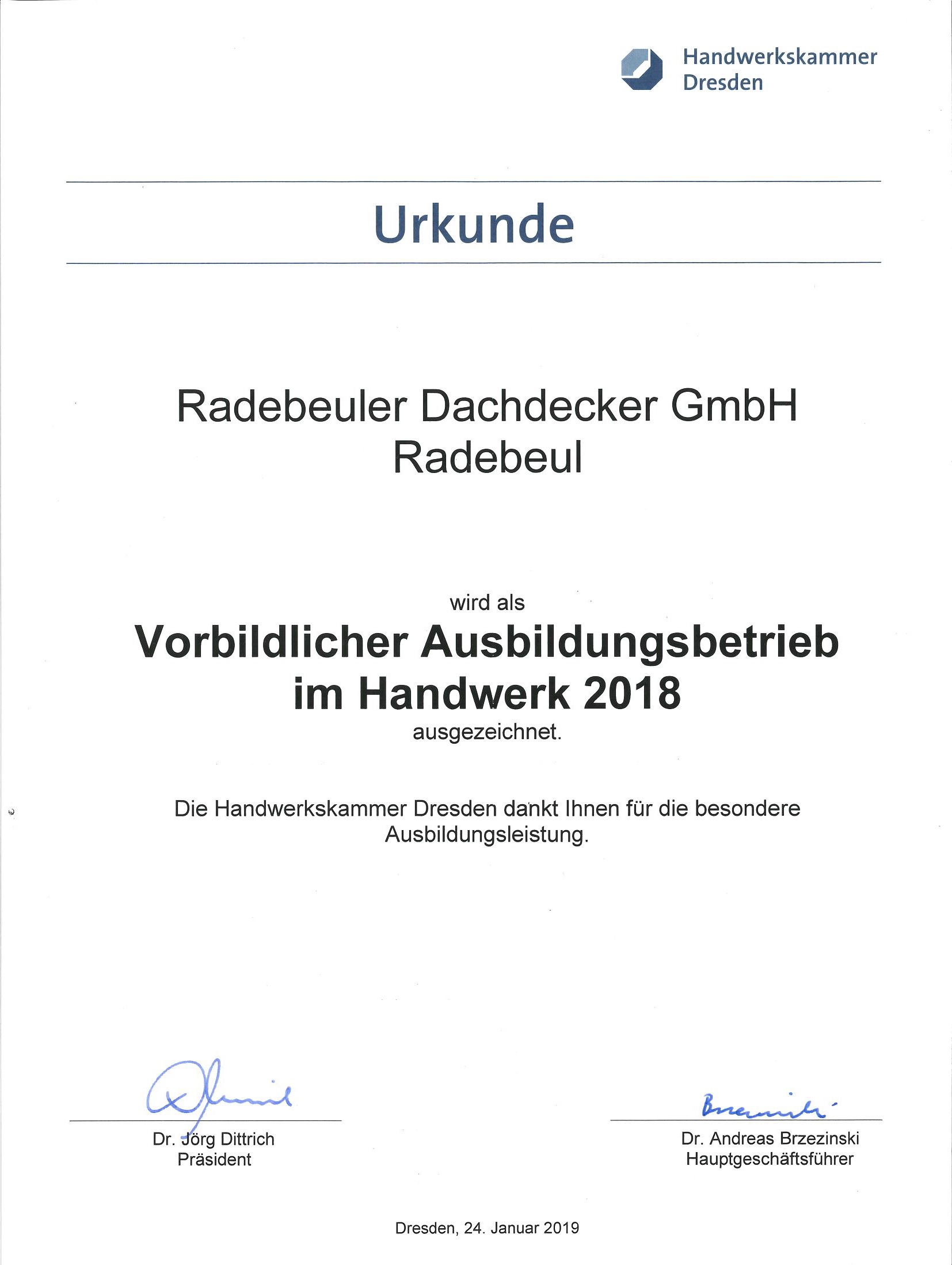 Beispielarbeit von Radebeuler Dachdecker GmbH - veröffentlicht auf Dachdecker.com