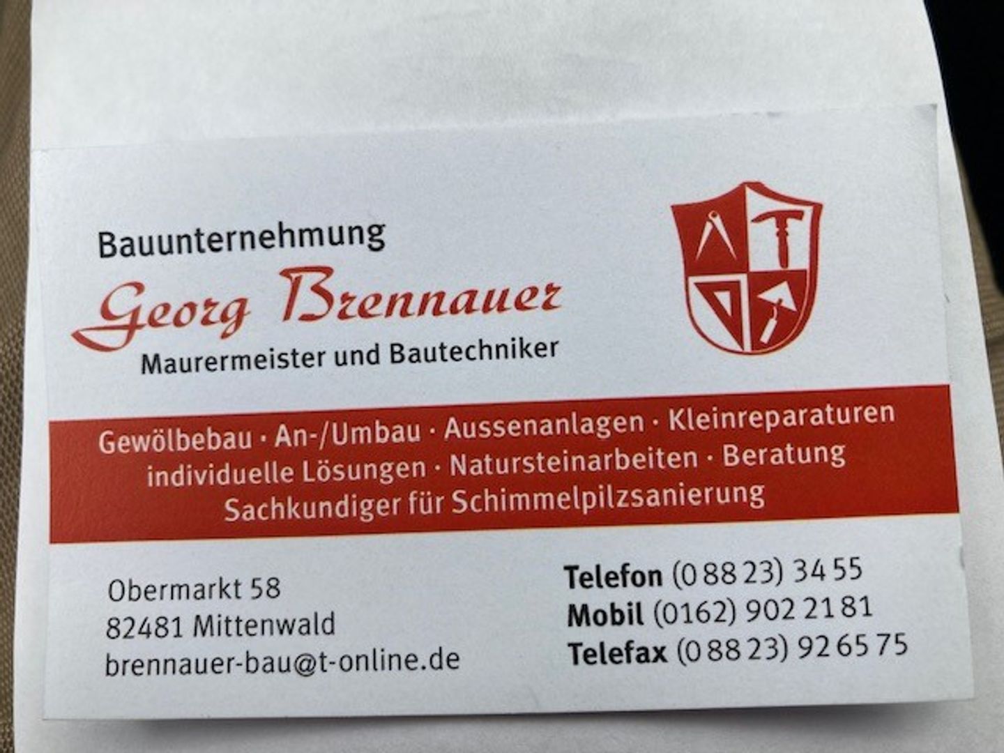 Beispielarbeit von Brennauer jun. Georg - veröffentlicht auf Bauunternehmen.org