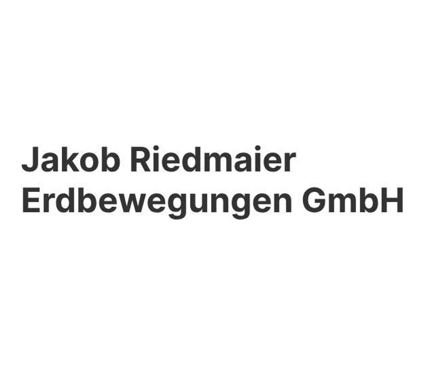 Logo der Firma Riedmaier Jakob Erdbewegungen GmbH aus München auf dem Branchenportal Gartenbau.org
