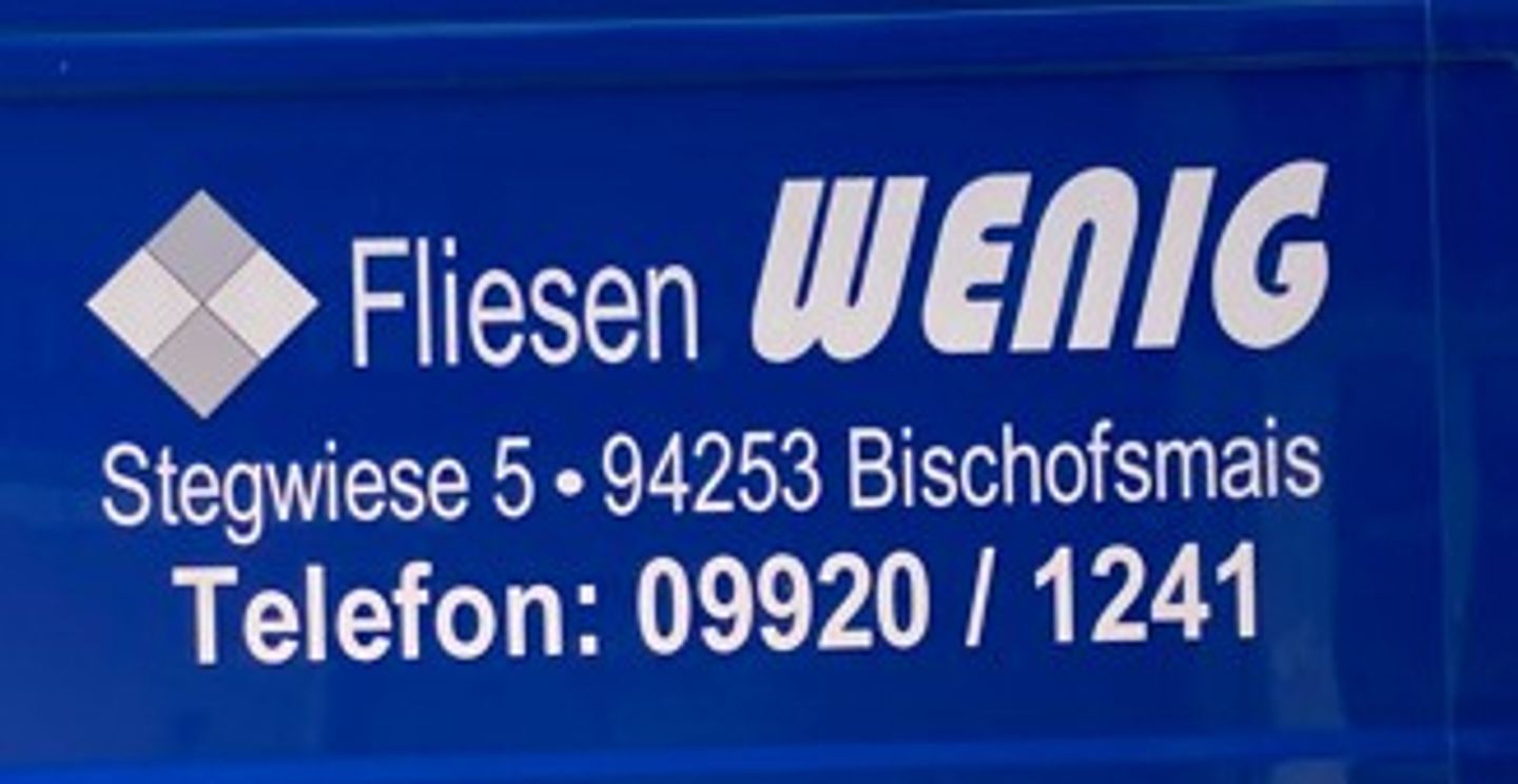 Logo der Firma Fliesen Wenig GmbH aus Bischofsmais auf dem Branchenportal Fliesenleger.net