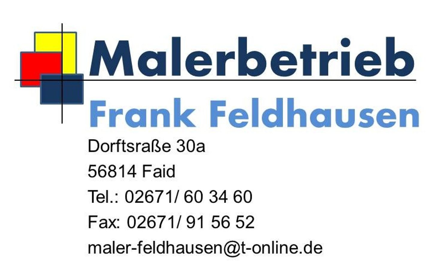 Logo der Firma Feldhausen Frank Malerbetrieb aus Faid auf dem Branchenportal Maler.org