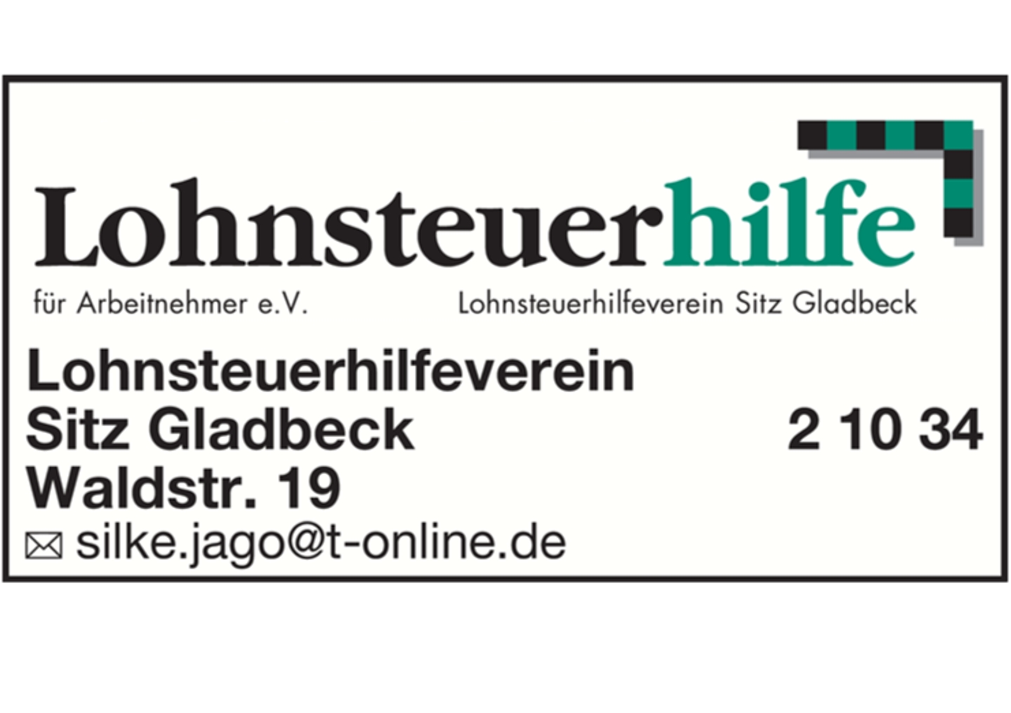 Beispielarbeit von Lohnsteuerhilfe für Arbeitnehmer Silke Jago - veröffentlicht auf Steuer-Berater.de