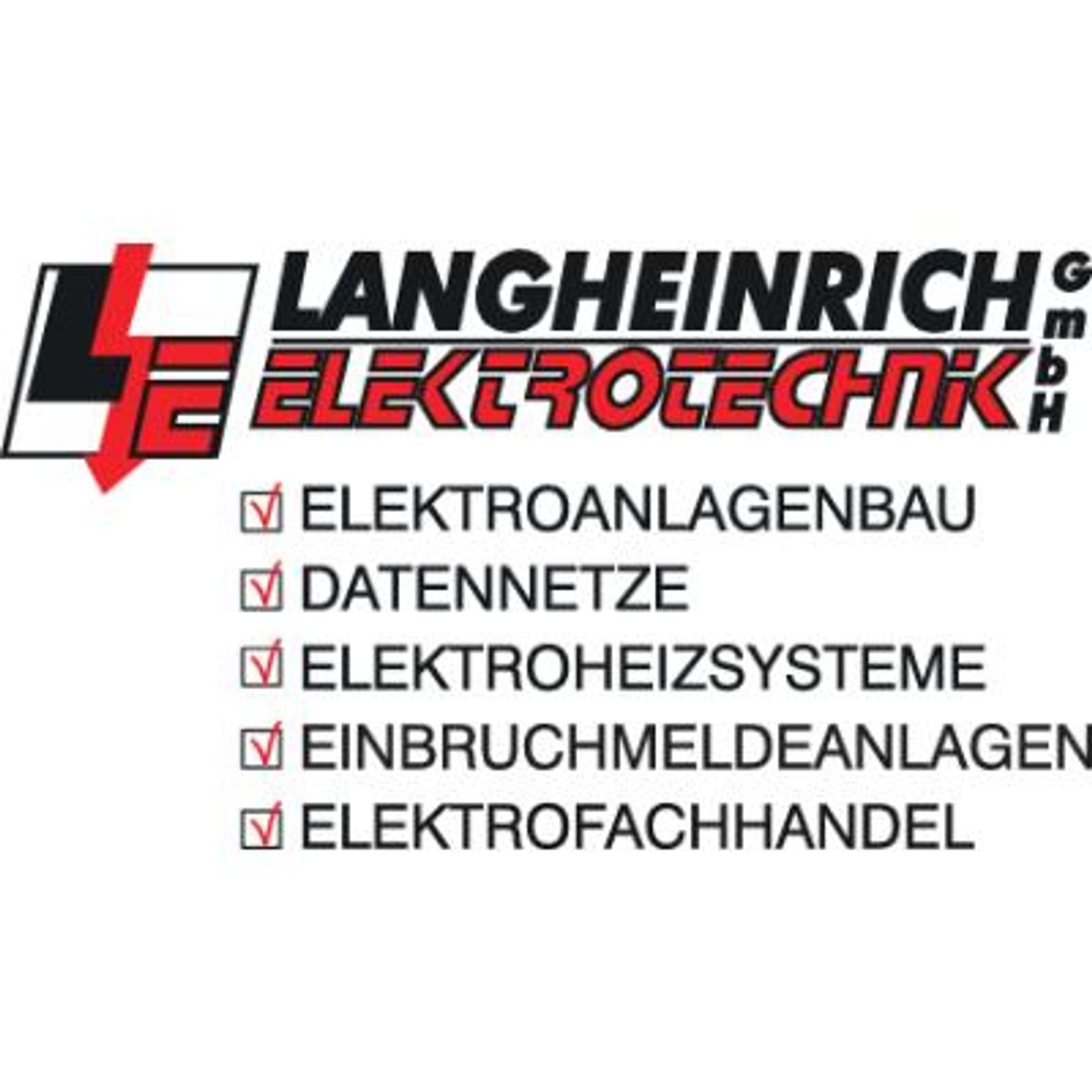 Logo der Firma Langheinrich Elektrotechnik GmbH aus Bad Lobenstein auf dem Branchenportal Elektriker.org