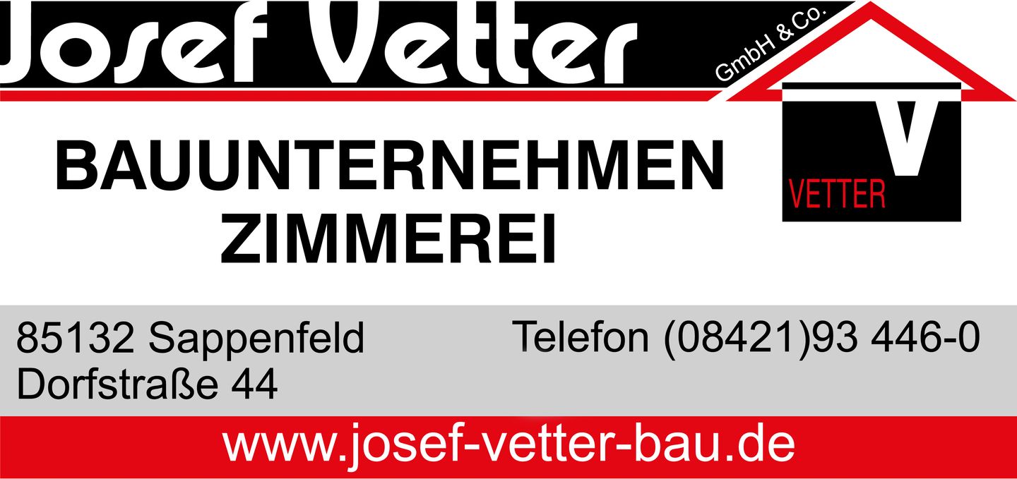 Logo der Firma Josef Vetter GmbH & Co Bauunternehmen - Zimmerei aus Schernfeld auf dem Branchenportal Bauunternehmen.org