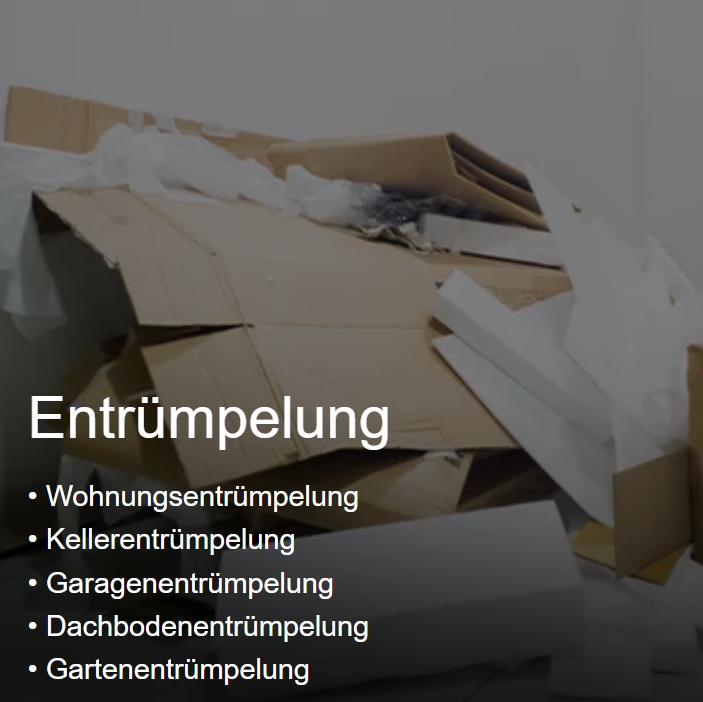Beispielarbeit von Udo's Entrümpelungsteam - veröffentlicht auf Hausmeisterdienste.net